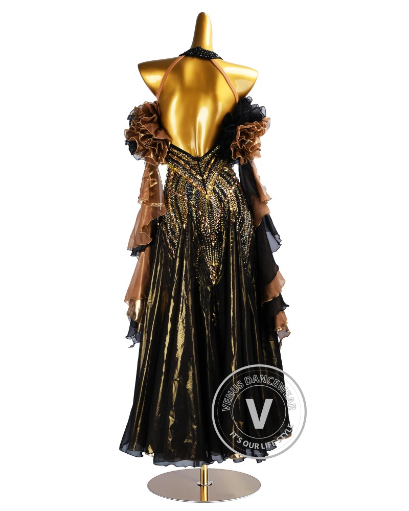 gold ballroom dress Clearance child:White Sprinkle Sequins
