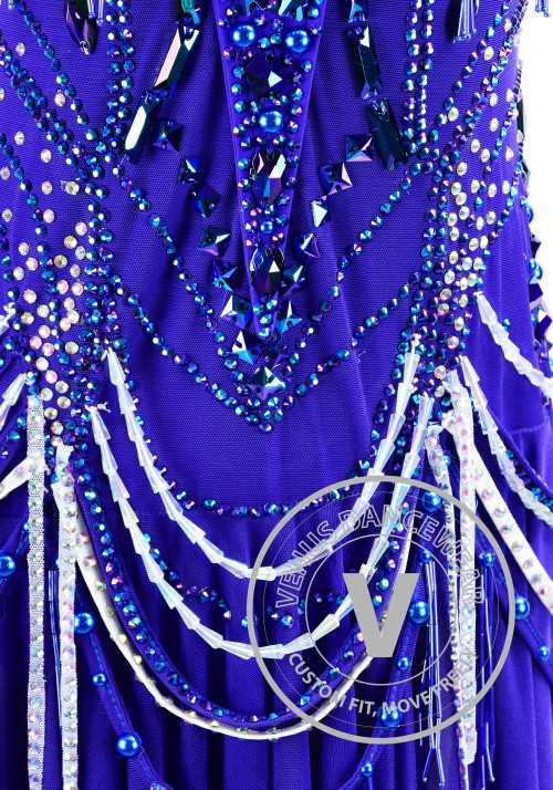 Sapphire Breeze Rhythm Latin Dress for Dance Competition