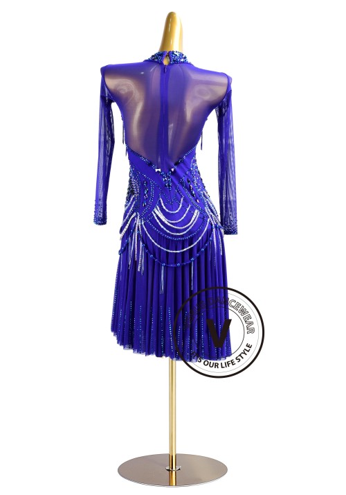 Sapphire Breeze Rhythm Latin Dress for Dance Competition