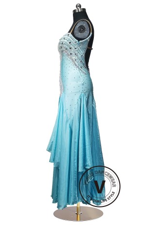 Celestial Grace Waltz Ballroom Dress Smooth Competition Dresses