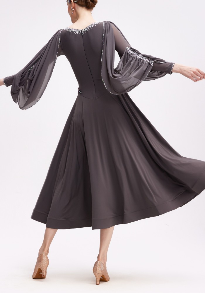 Twilight Ruffle Elegance Luxury Crepe Ballroom Smooth Practice