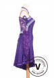 Blue Latin Competition American Rhythm Salsa Rumba Dance Dress