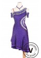 Purple Latin Competition American Rhythm Salsa Rumba Dance Dress