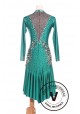 Green Women Ballroom Salsa Latin Rumba Swing Dance Dress