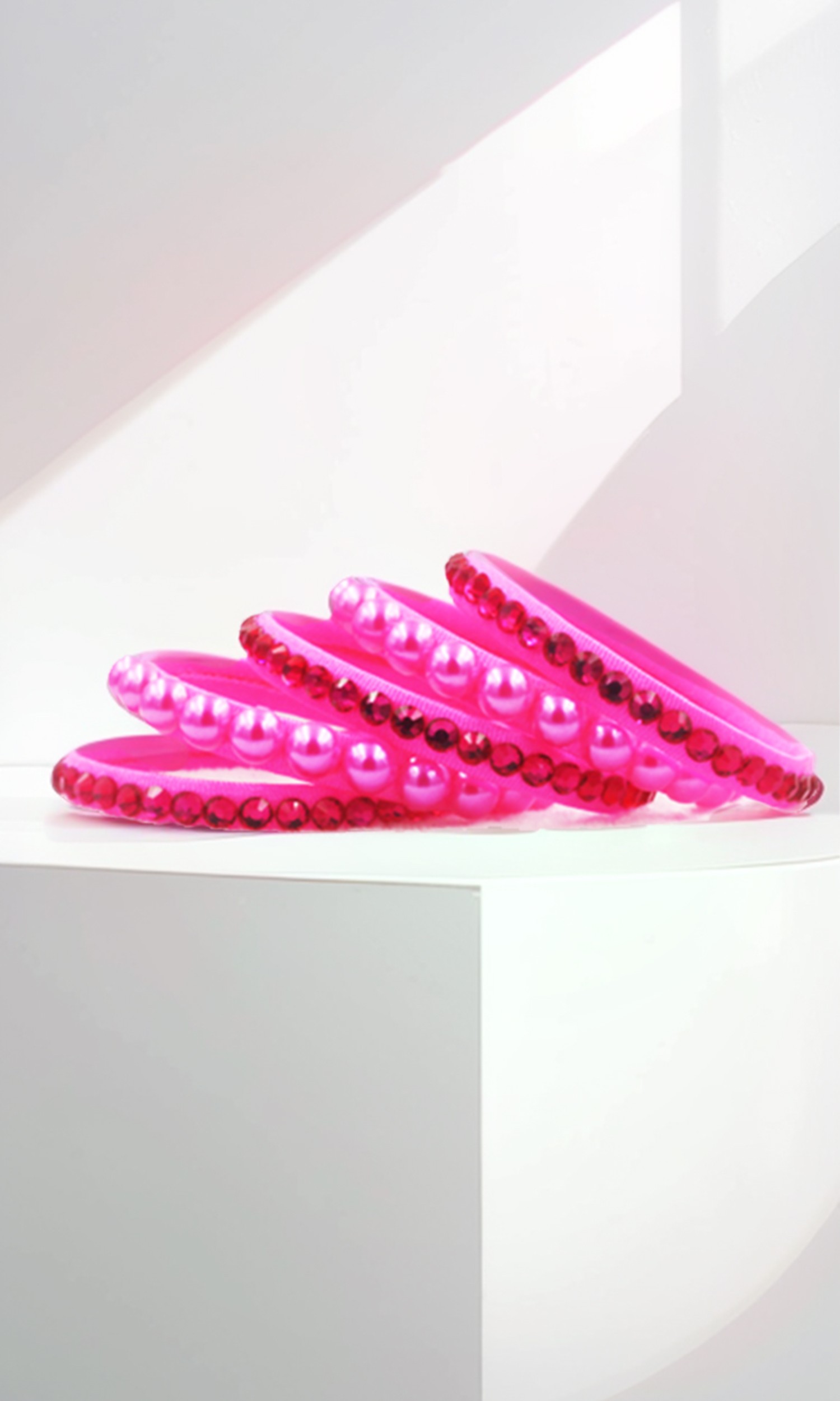 Rose Radiance Crystal & Pearl Bracelets BBS008