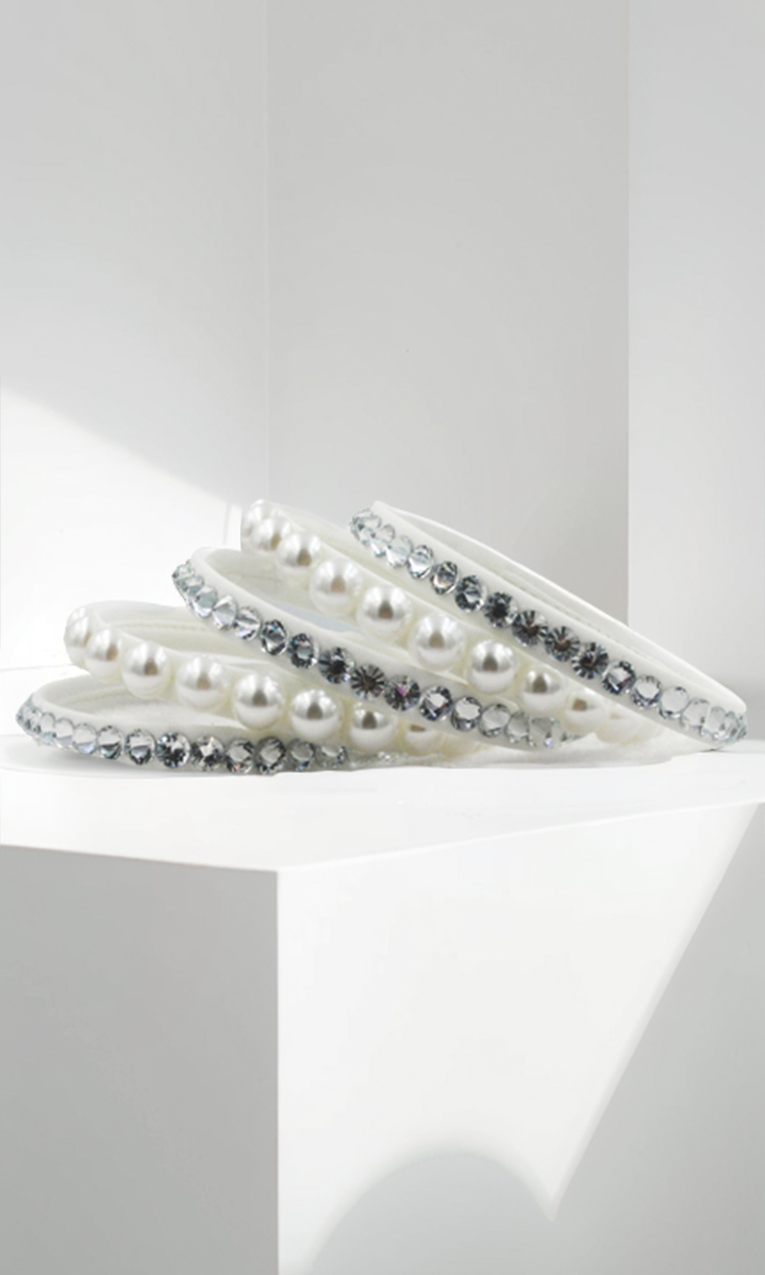 Lunar Light Crystal & Pearl Bracelets BBS009