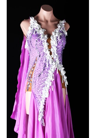 Petal Grace Unfolded Waltz Ballroom Dress Smooth Competition Dresses