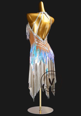 Mermaid Aurora Latin Rhythm Chacha Salsa Rumba Competition Dance Dress