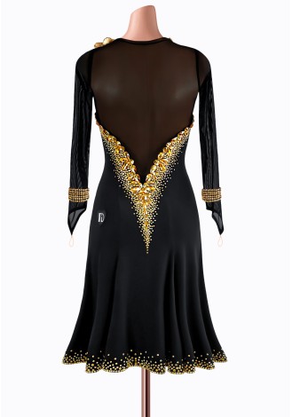 Metallic Orchid Latin Dress TID-LM0955