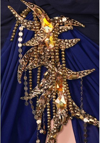 Midnight Chain Latin Dress TID-LM0586