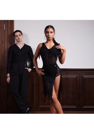 TID Noir Prestige Dance Shirt A014