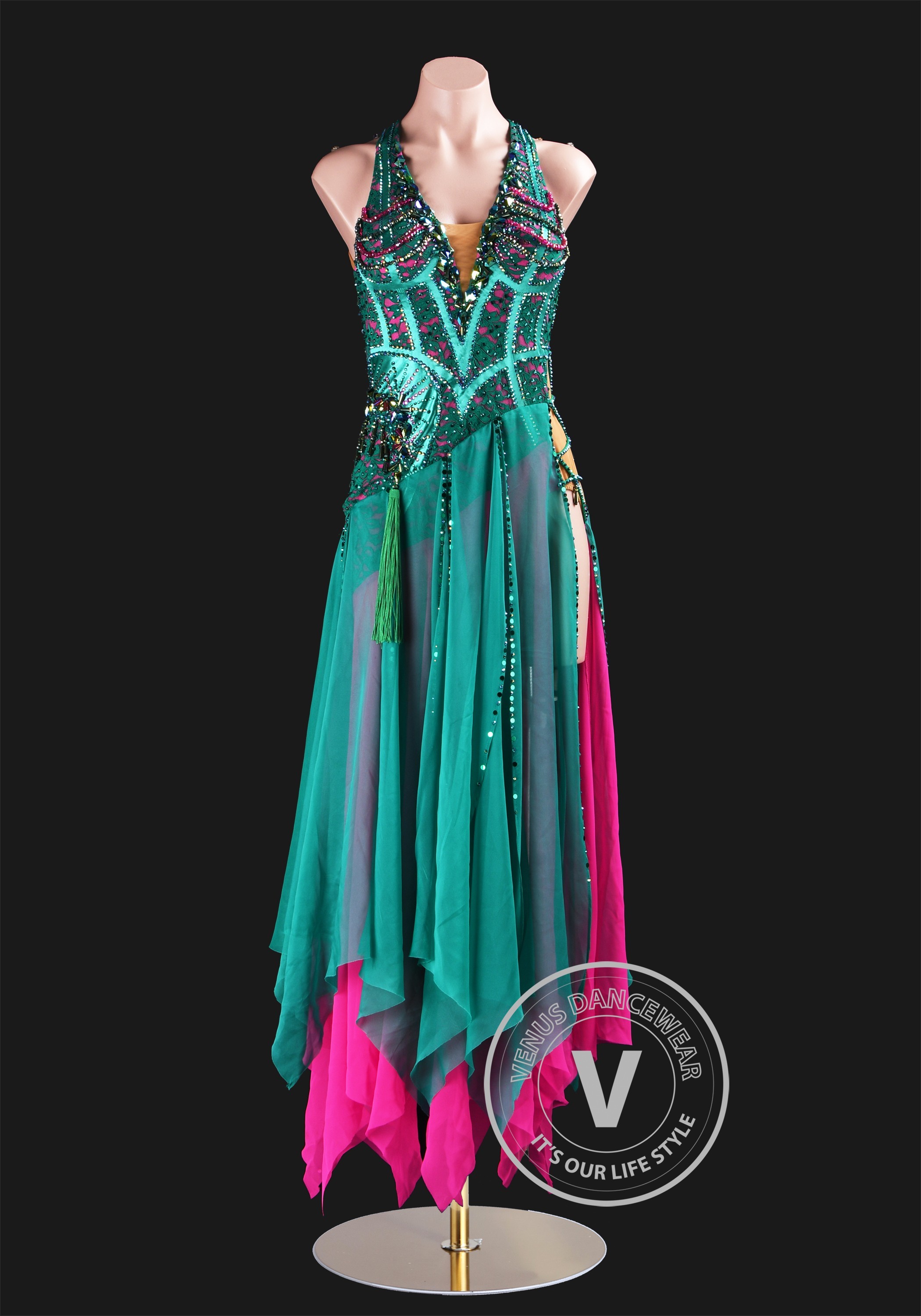 Forest Temptation Waltz Ballroom Dress Smooth Competition Dresses