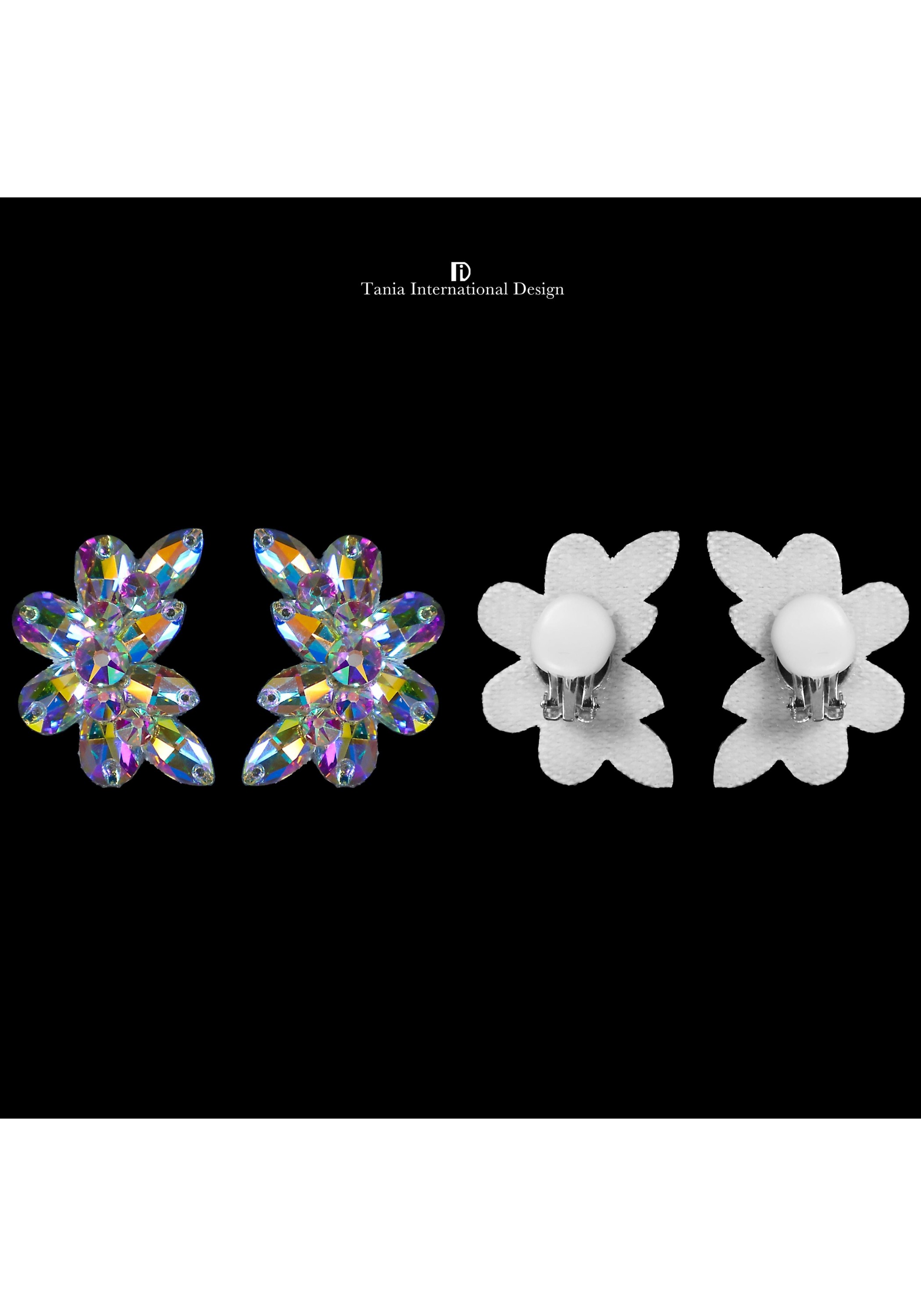 Aurora Spark AB Crystals Earrings TJ003