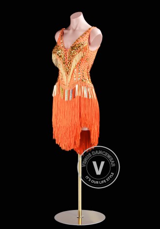 Sunset Desire Latin Rhythm Chacha Salsa Rumba Competition Dance Dress