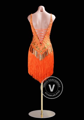 Sunset Desire Latin Rhythm Chacha Salsa Rumba Competition Dance Dress