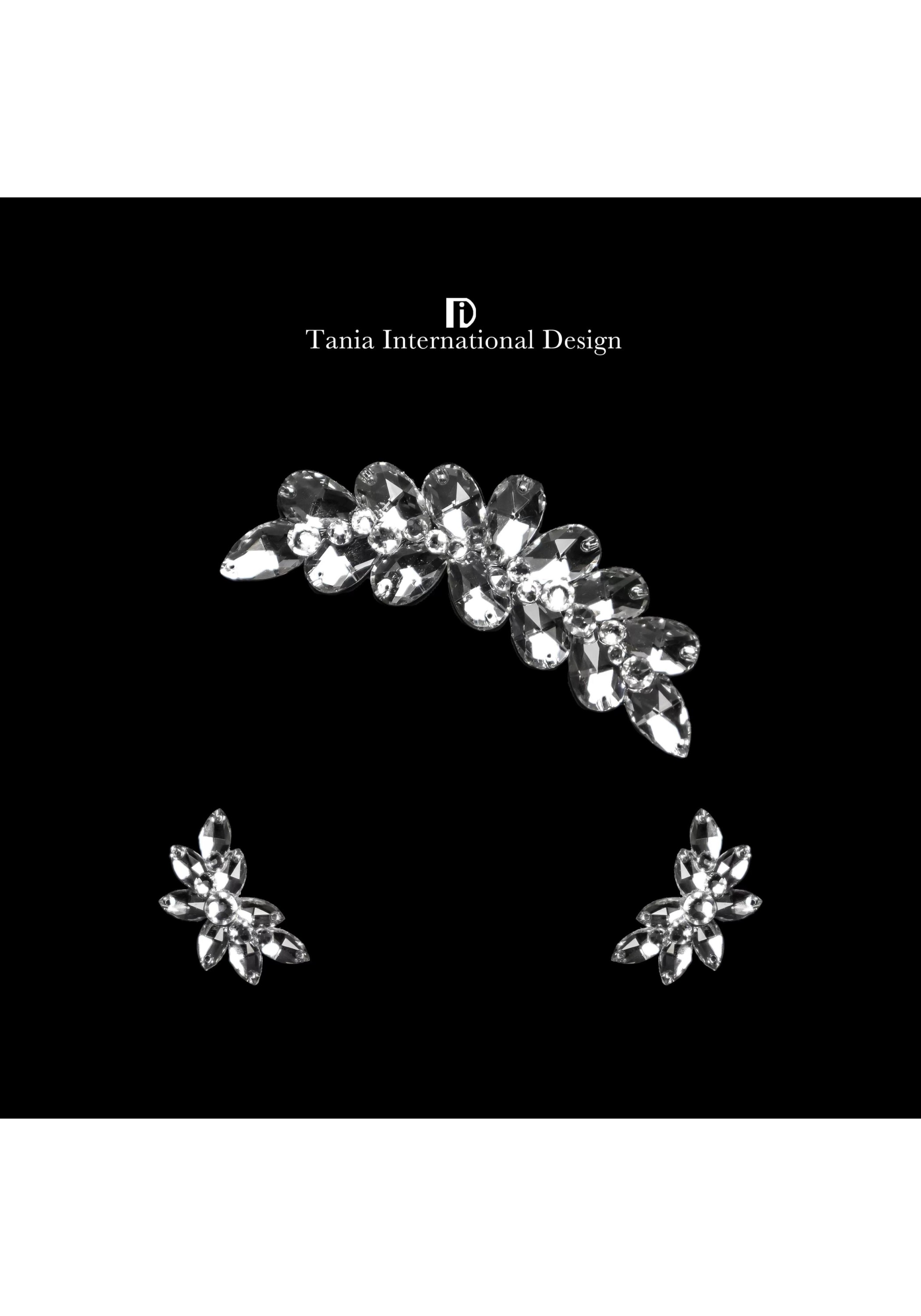 Clear Elegance one-set Jewelry Earrings Headpiece TJ006