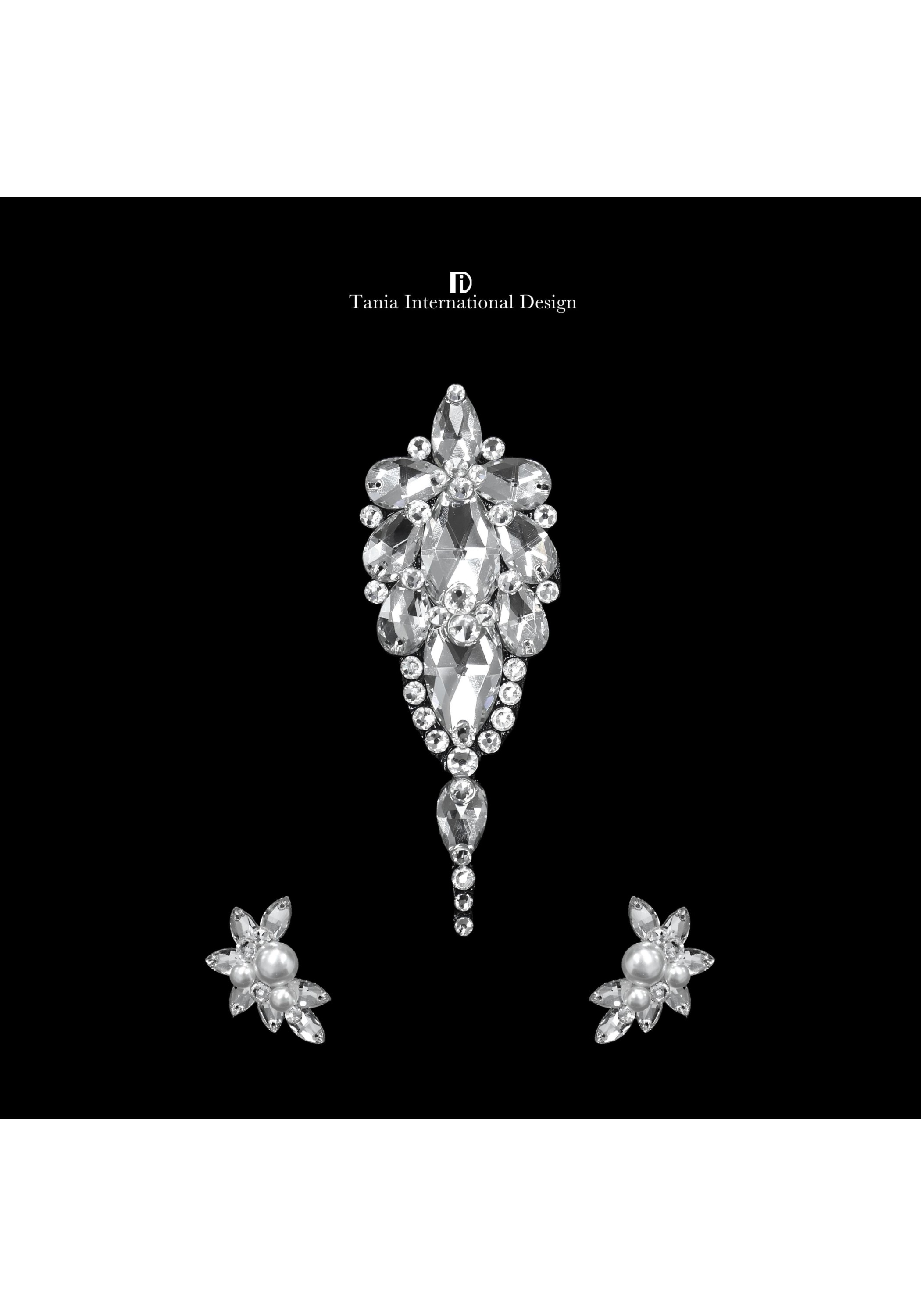 Clear Elegance one-set Jewelry Earrings Headpiece TJ011 Clear Elegance one-set Jewelry Earrings Headpiece TJ011