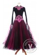 Black Rose Elegant Ballroom Waltz Tango Standard Competition Dress