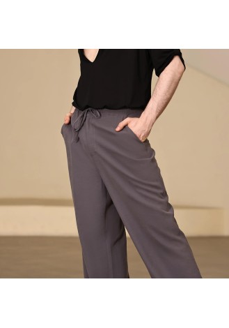 UDANCE Men's Latin Dance Pants Standard Ballroom Practice Performance Trousers A29