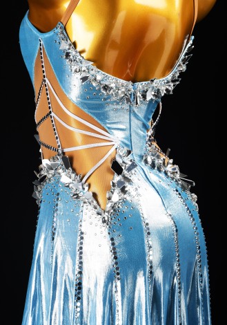Skyline Gleam Latin Rhythm Chacha Salsa Rumba Competition Dance Dress
