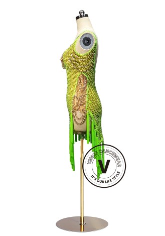 Neon Temptress Latin Rhythm Chacha Salsa Rumba Competition Dance Dress