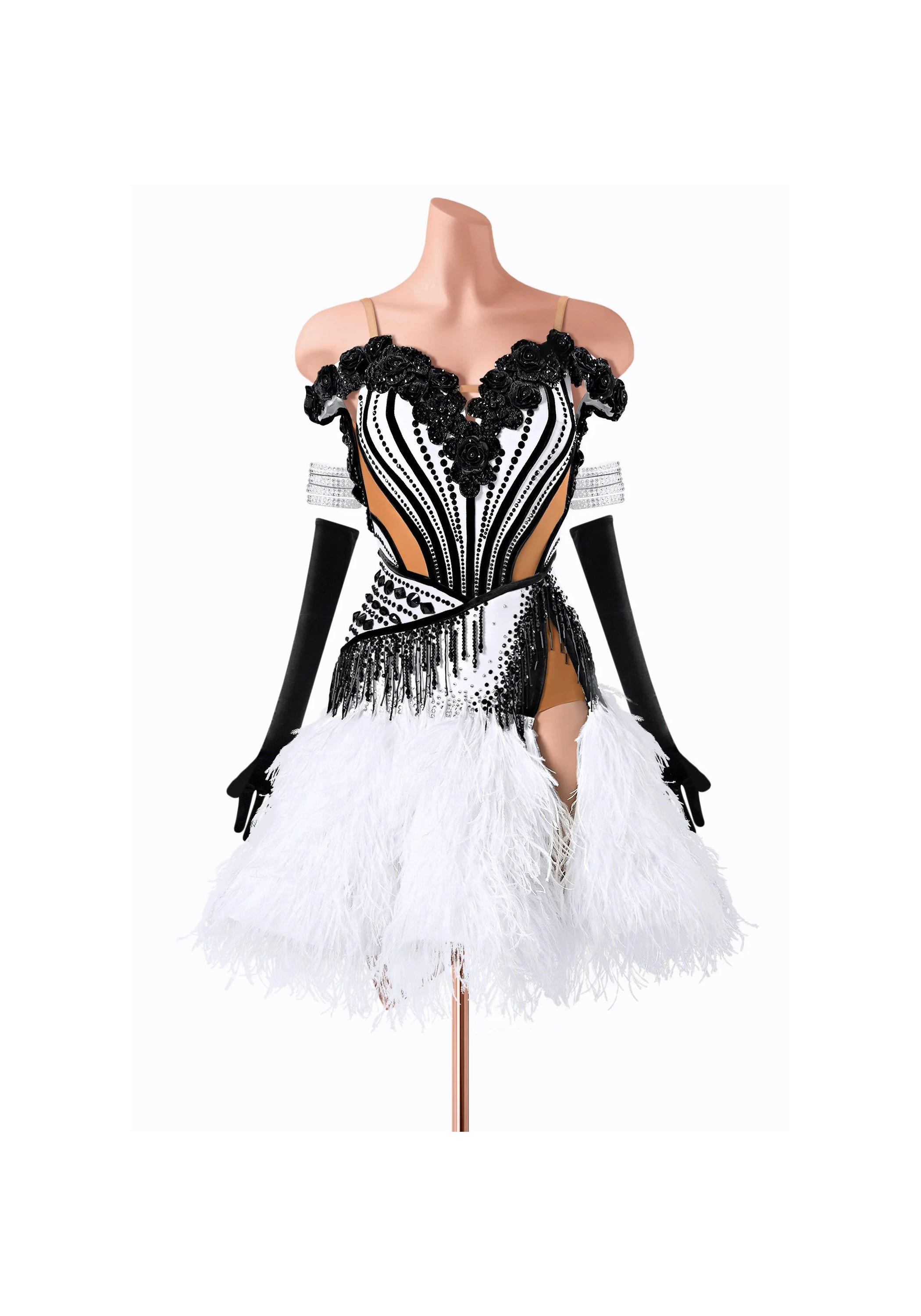 Floral Domino Latin Dress TID-LM1137