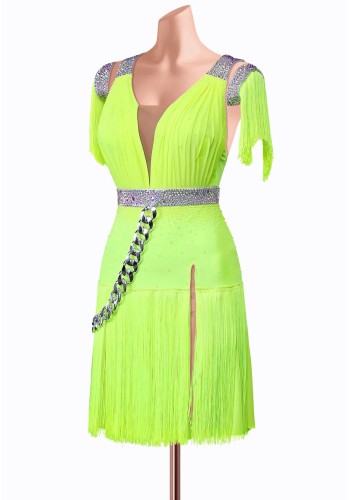 Electric Chain Latin Dress TID-LM0515