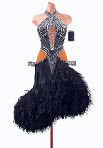 Midnight Ice Latin Dress TID-LM0869