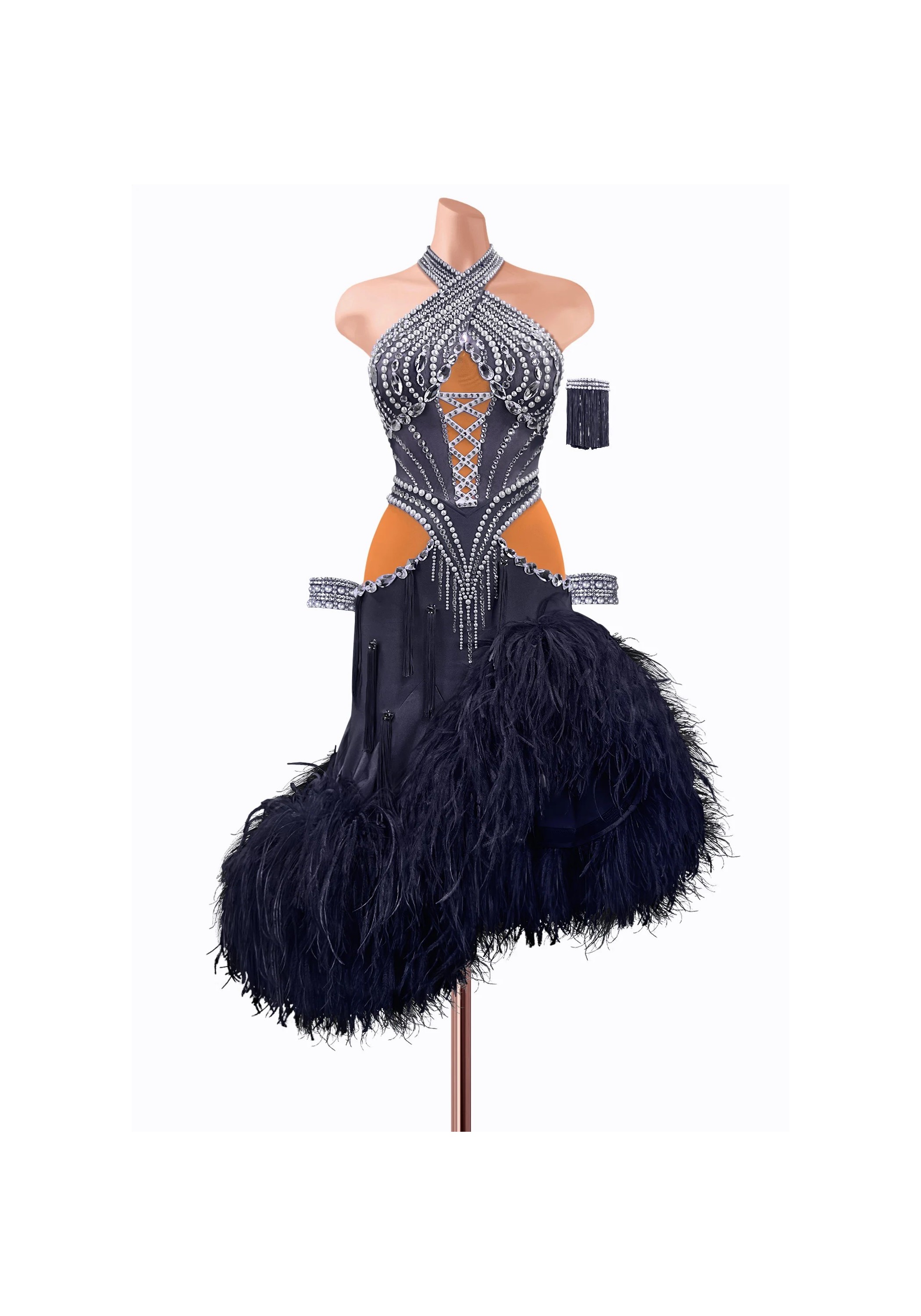 Midnight Ice Latin Dress TID-LM0869