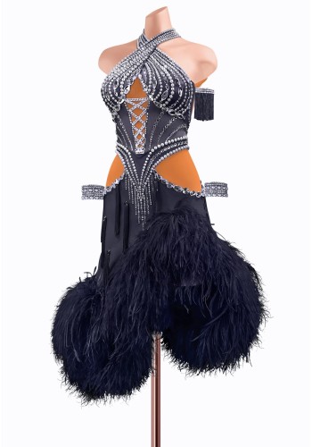 Midnight Ice Latin Dress TID-LM0869