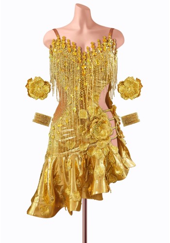 Gilded Grace Latin Dress TID-LM1192
