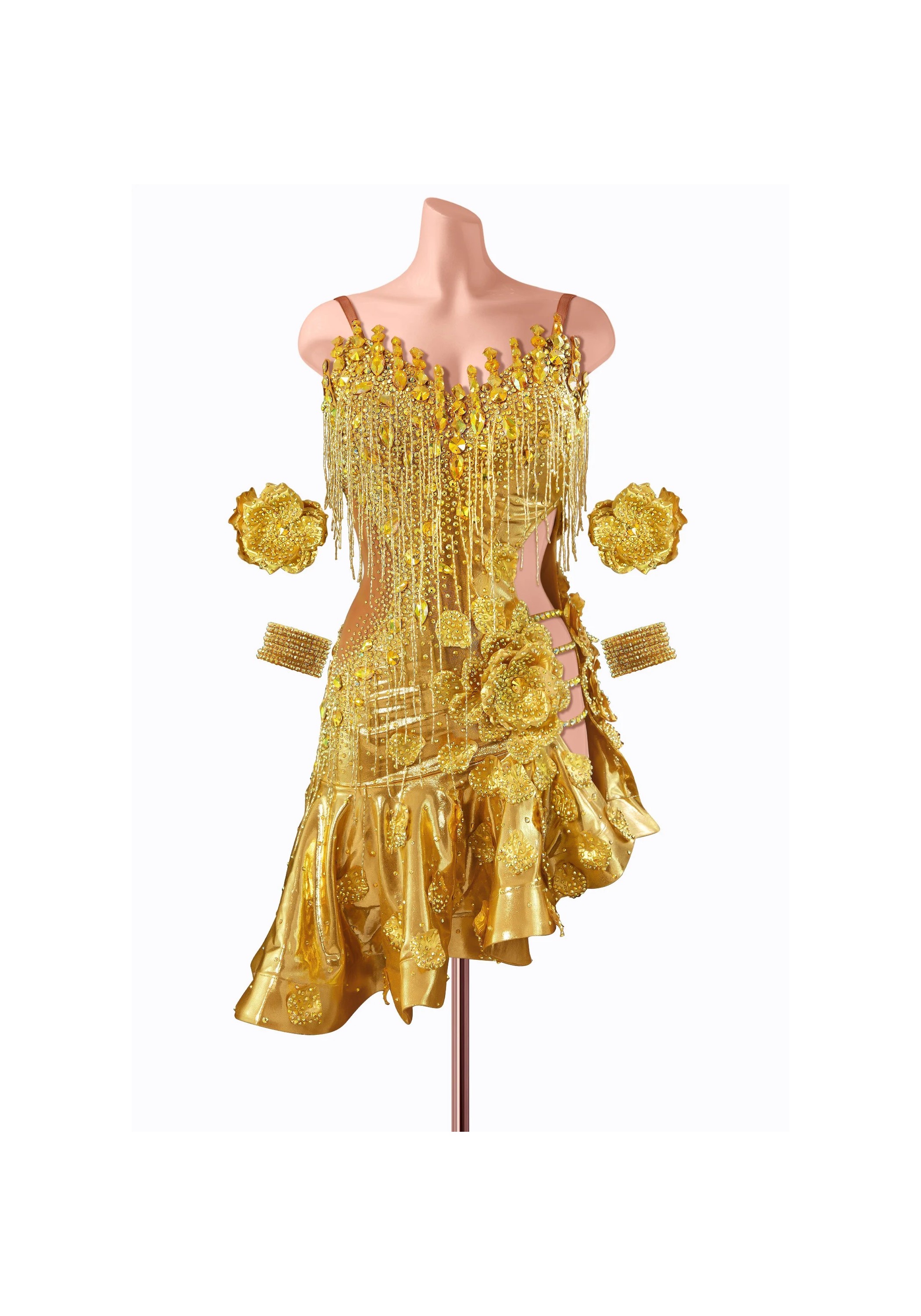 Gilded Grace Latin Dress TID-LM1192