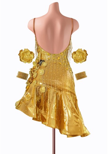 Gilded Grace Latin Dress TID-LM1192