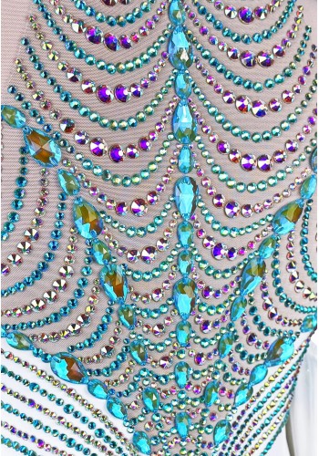 Cosmic Teardrop Ballroom Gown TID-BM0980