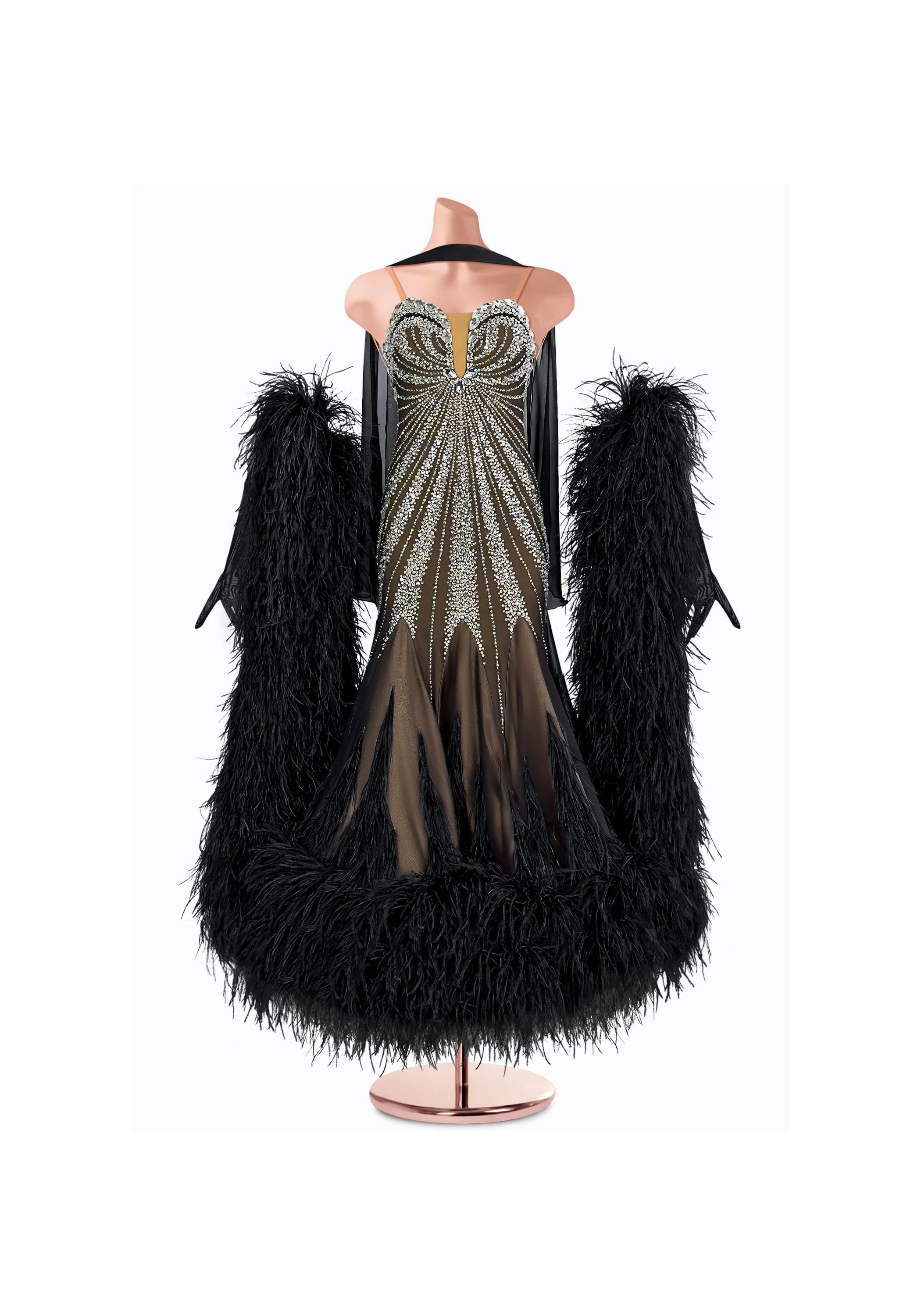 Crystal Monroe Ballroom Gown TID-BM0982