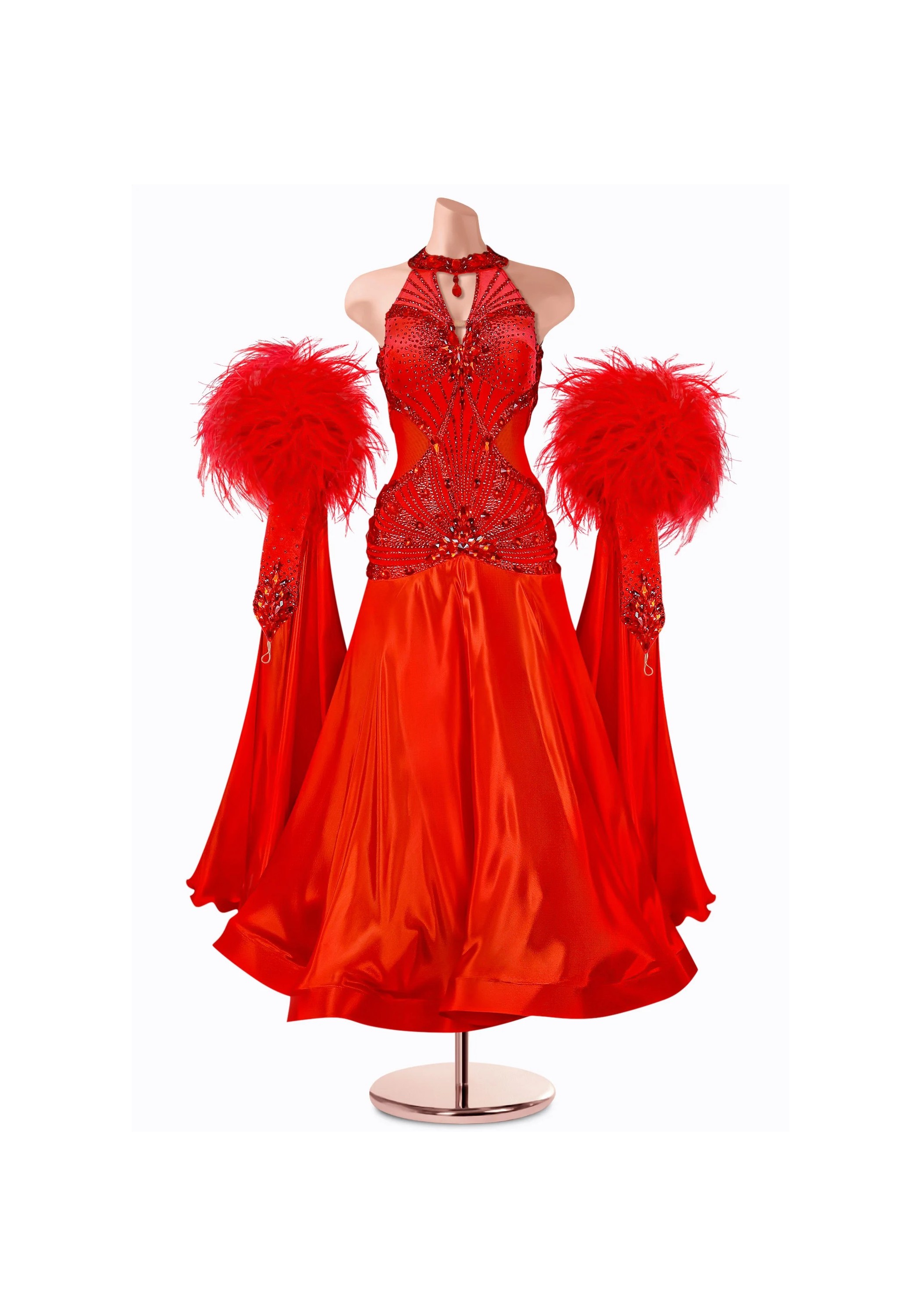 Halter Phoenix Ballroom Gown TID-BM0995