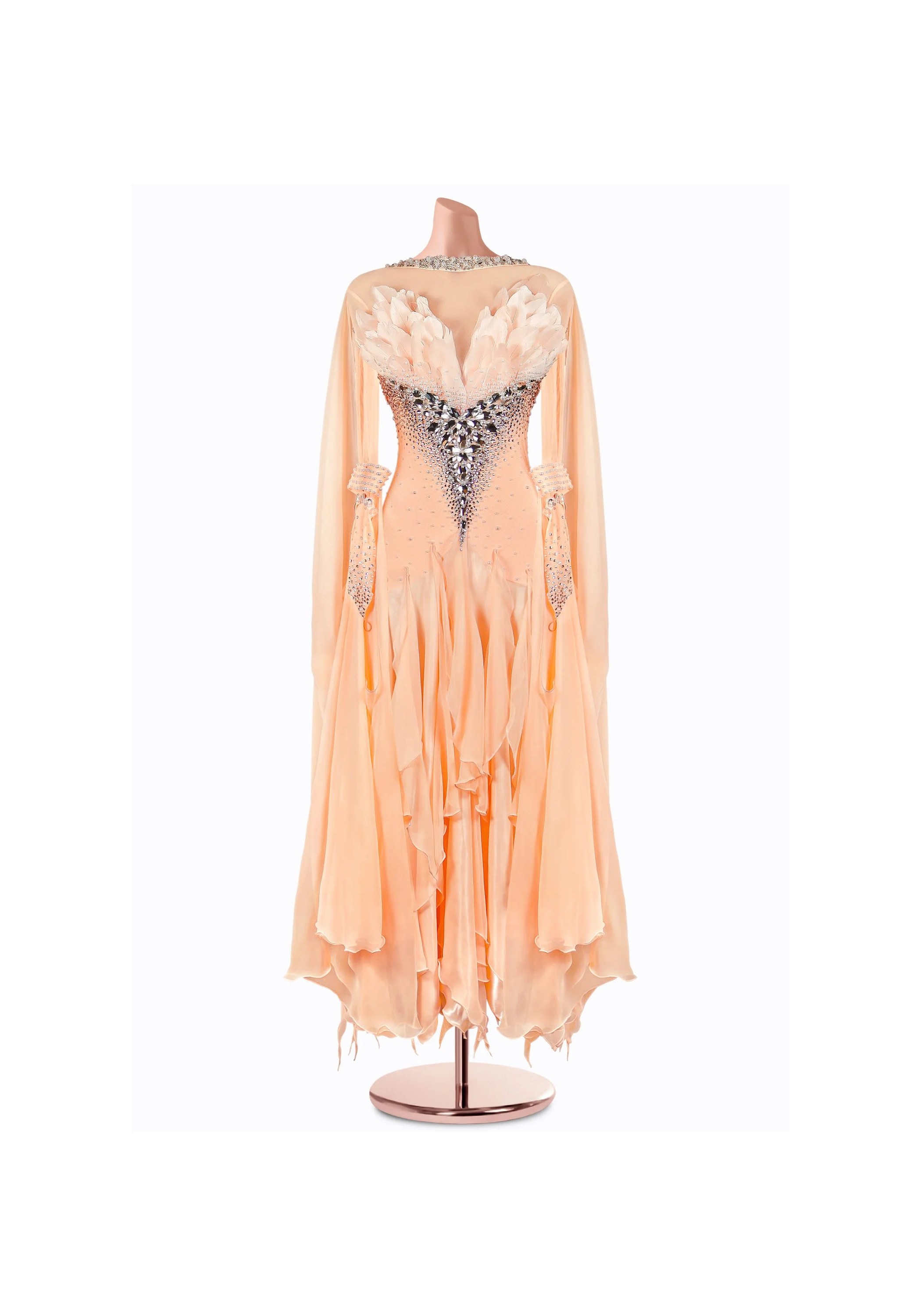 Sundance Feather Ballroom Gown TID-BM0986