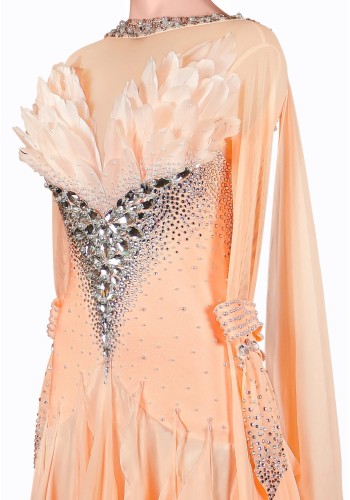 Sundance Feather Ballroom Gown TID-BM0986