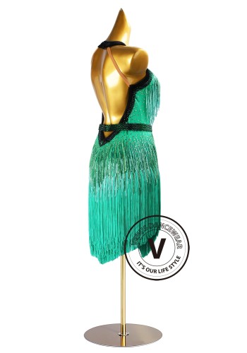 Jade Motion Latin Rhythm Chacha Salsa Rumba Competition Dance Dress