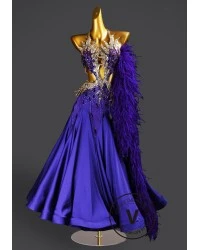 Crown Royal Amethyst Waltz Ballroom Dress Smooth Competition Dresses
