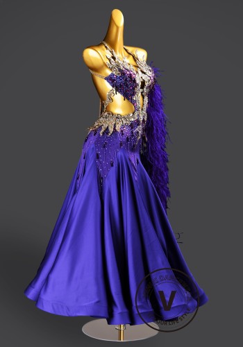 Crown Royal Amethyst Waltz Ballroom Dress Smooth Competition Dresses