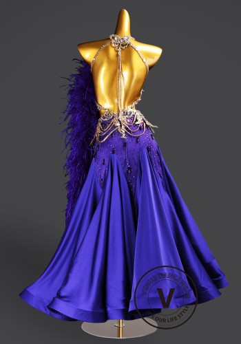 Crown Royal Amethyst Waltz Ballroom Dress Smooth Competition Dresses