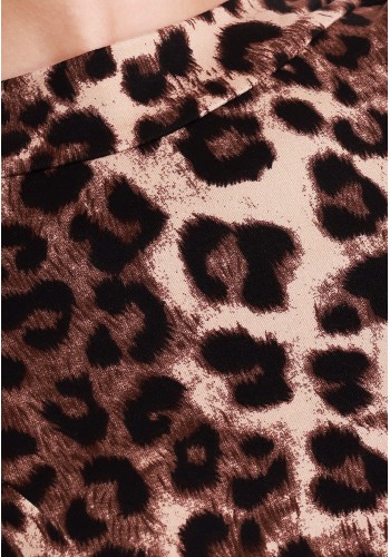 Leopard Grace Luxury Crepe Ballroom Smooth Practice Dance Dress TID-D032