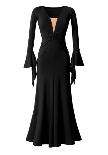Twist Grace Elegance Luxury Crepe Ballroom Smooth Practice Dance Dress TID-D034B