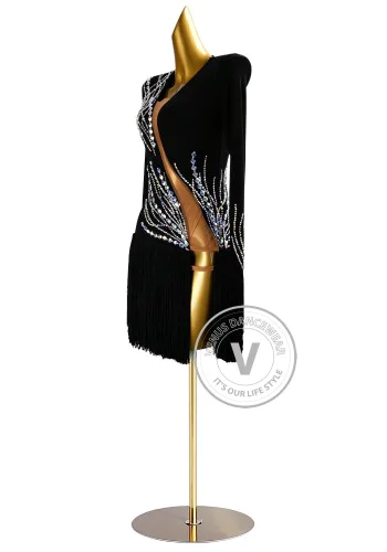 Starlight Trail Latin Rhythm Chacha Salsa Rumba Competition Dance Dress
