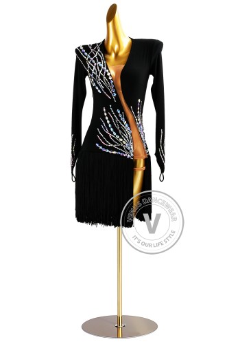 Starlight Trail Latin Rhythm Chacha Salsa Rumba Competition Dance Dress