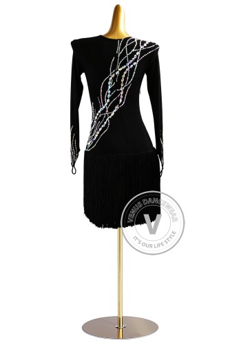 Starlight Trail Latin Rhythm Chacha Salsa Rumba Competition Dance Dress