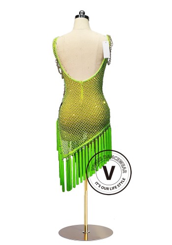 Neon Temptress Latin Rhythm Chacha Salsa Rumba Competition Dance Dress