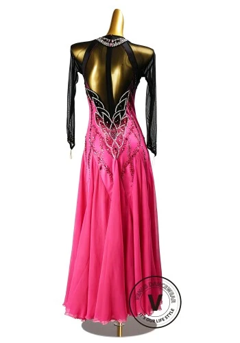 Rose Eclipse Waltz Ballroom Dress American Smooth Competition Dresses