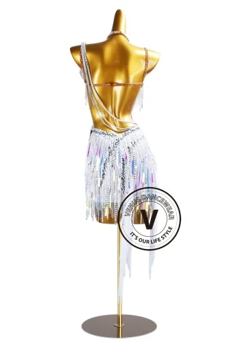 Crystal Frost Latin Rhythm Chacha Salsa Rumba Competition Dance Dress